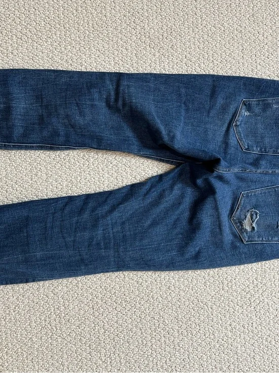 Flying Monkey Distressed Jeans in Medium Blue - Picture 3 of 5
